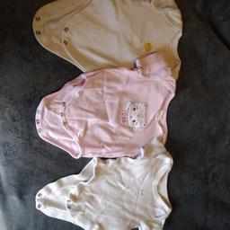 Baby vests set of 3 for 0-3 months