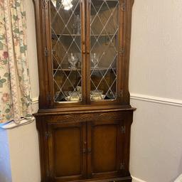 Original Bevan Funnell Oak Corner Cabinet - Beautiful!