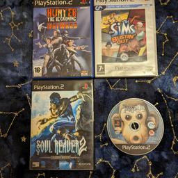 Selection of retro PS2 games selection including hunter the reckoning, the Sims bustin out, soul Reaver 2 and time splitters 2. Discs are in good condition as are the cases. Collection or delivery at buyers cost. Offers accepted on multiple items.
