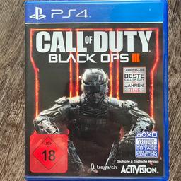 • PS4 Spiel
• Call of Duty Black Ops III
• Einwandfreier Zustand
• Versand: 1,95€ als Warensendung
• Abholung: Köln Raderthal