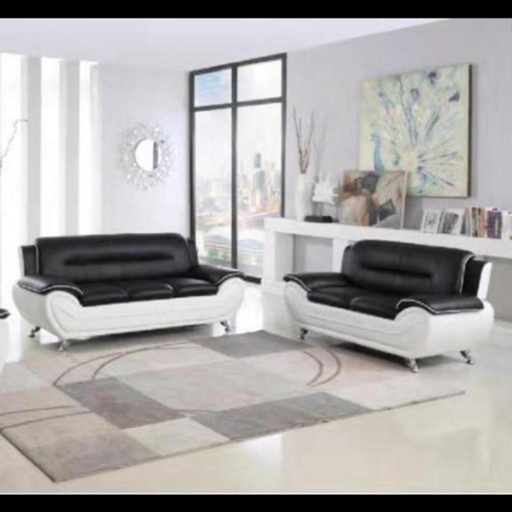 Looking for a sleek and stylish sofa set that will add a touch of elegance to your home or office?
 Look no further than the shirza 3+2 Sofa Set!
This modern design features minimal lines and chrome feet details, making it perfect for any home or office environment. It also offers 3 colour options, so you can choose the one that best suits your style.
Material:	Eco-friendly Faux Leather
Sofa Care:	Wipe with Soft Cloth
Fire Safety:	Compliant with UK Fire Regulations Act.

DELIVERY AVAILABLE
