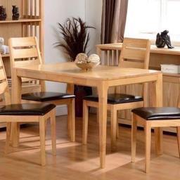 LOGAN  DINING SET- £400.00
The Logan Dining Set in oak is manufactured from solid rubberwood throughout and features synthetic leather seat pads in Brown.

Product Dimensions
Length : 1200mm
Width : 750mm
Height : 750mm
LOGAN SMALL DINING SET
£400.00

B&W BEDS 

Unit 1-2 Parkgate court 
The gateway industrial estate
Parkgate 
Rotherham
S62 6JL 
01709 208200
Website - bwbeds.co.uk 
Facebook - Bargainsdelivered Woodmanfurniture

Free delivery to anywhere in South Yorkshire Chesterfield and Worksop on orders over £100

Same day delivery available on stock items when ordered before 1pm (excludes sundays)

Shop opening hours - Monday - Friday 10-6PM  Saturday 10-5PM Sunday 11-3pm