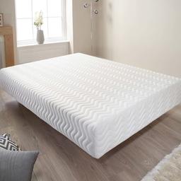 This memory foam mattress is manufactured to the highest of standards using only the most premium of foams. Its high-quality structure gives extra support to the neck and back, and the combination of 2 inches of memory foam and 6 inches of reflex foam offers real durability and comfort, 10" thick in total. The mattress is finished in a soft removable quilted covers, which is washable and therefore extends the life of your mattress.
Key features:
⭐️Reduces the risk of swollen hip joints or aching pelvic areas by contouring to the body's shape, By reducing the stress of joints, arthritic pain is eased.
⭐️Supports the body evenly so that blood can circulate throughout the body, preventing bed sores and swollen calves and feet.
⭐️Memory foam is dust-mite resistant, anti-microbial, and hypoallergenic, making it ideal for asthma sufferers.
⭐️No turning required.
⭐️Suitable for all types of base.
⭐️Firmness: Hard
⭐️Manufactured in the UK
Double/small double £350
kingsize £400
Superking £500