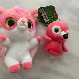 Soft toy 
Pink 
One has a key ring attached