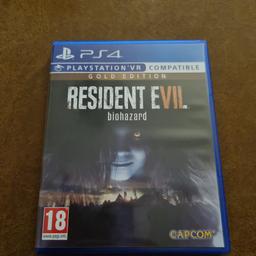 Biete hier Resident Evil 7 Biohazard in der Gold Edition an.Für PS4 mit PS5 Update
VR Compatibel.
Absolut geniales Game.Natürlich alles auf Deutsch spielbar und komplett UNCUT

Neuzustand

Festpreis!!!!

Abholung
Versand 2,50€