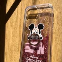 Disney Princess Clear And Pink Glitter Floaty Iphone 12 Case With Mickey Mouse Ring

Immaculate condition only briefly used due to iPhone upgrade

Price £5 
cash or bank transfer payment please

Collection Tamworth or can post for extra