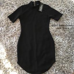 REDUCED 
Bnwt. Black boohoo dress size U.K. 4
Collection only from lower gornal dy3