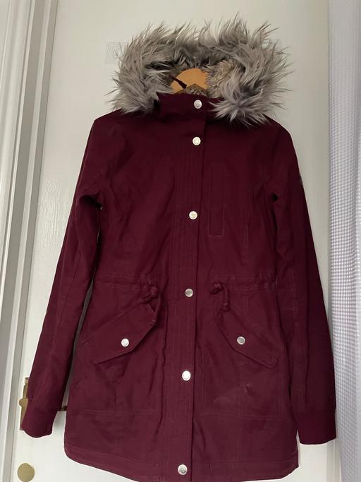 Buy & Sell South East London Lessness Heath - South East London - Photos for Hollister burgundy coat (XS)