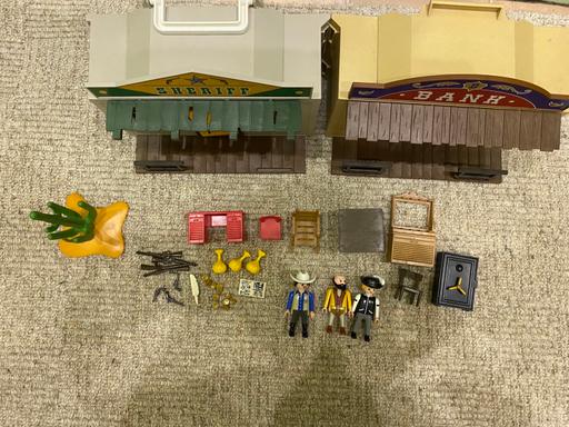 Buy & Sell West Yorkshire Kirklees - Photos for Playmobil Wild West sheriff and bank set