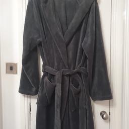 mens hooded dressing gown size large / xl