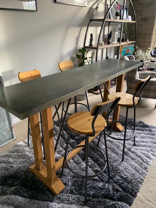 Buy & Sell North Yorkshire Carleton - North Yorkshire - Photos for Industrial High Dining Table & Stools