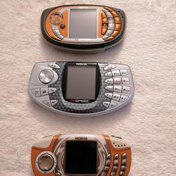 Handys und Spielekonsolen

Nokia

N-Gage

N-Gage QD

Nokia 3300A

Je 100.- egal welche Modell

mit
Batterie und Ladekabel

Retro Vintage Classic Handy und Spielekonsole in einem

Funktionieren einwandfrei

Abholung oder Versand nach Vereinbarung möglich