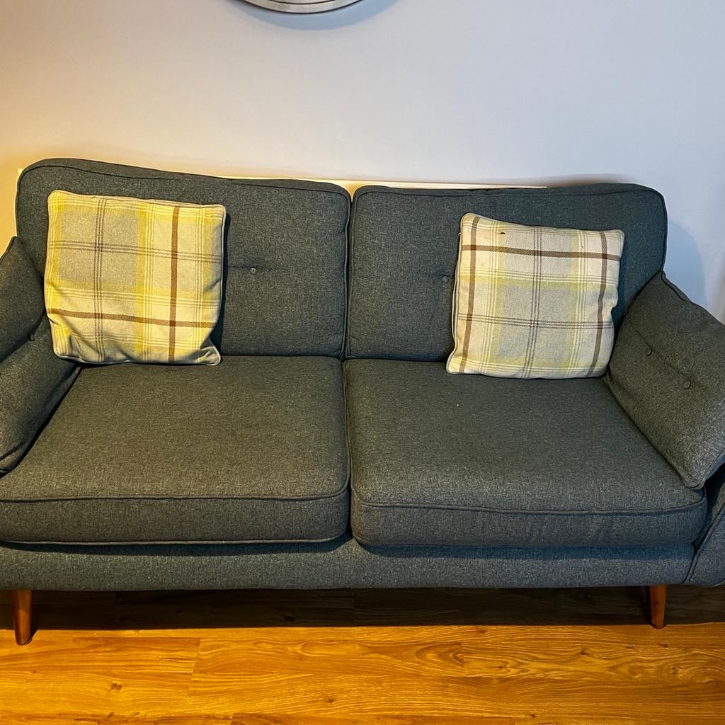 Teal colour 2 seater and 3 seater sofas in B63 Metropolitan Borough of