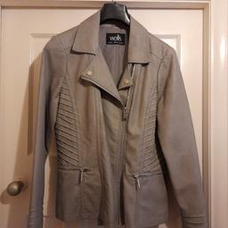 Faux grey leather Wallis jacket.
Excellent cond as new.
Fy3 layton or post