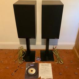 Selling our retro VINTAGE PAIR OF ROGERS LS6a/2 SPEAKERS.
Works brilliantly and still nice and clean all throughout.
Comes with all cables connectors and original receipts.
Original heavy stands are included.