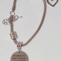 Mum gift Thanksgiving, birthday, mothers days silver bracelet
Everything I am today I owe you, as my mum and best friend collection only
