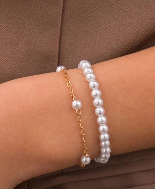 Buy & Sell Greater Manchester Rochdale - Photos for Ladies pearl gold plated bracelets. Please c