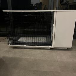 Fido Studio Dog Crate by Omlet
36” with wardrobe and tray. Will also include Warmapet bed pad (bought from B&M).
In good condition, few minor marks on white cabinet but not very noticeable..
Very clean and well looked after. Hasn’t really been used by the dog, just using more for storage.
Selling for £256 on website now with above accessories.
Collection from ME2, Rochester.