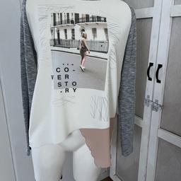 Shirt mit Motiv Zara Creme Gr. M ,
Versand innerhalb Deutschland möglich Warensendung 2,25€