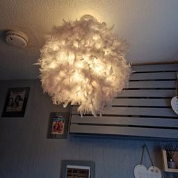 5x feather light shades these have been up less than 6 month from a smoke free home these were £26 pounds each when purchased new pick up shotton x