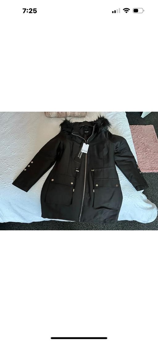 Buy & Sell West Midlands Dudley - Photos for Julien Macdonald black coat BN size 14