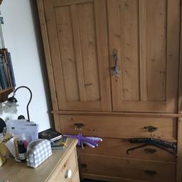 Antique stripped pine Wardrobe. As new condition. Collection needed. Please contact for details.