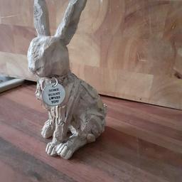 Next, some bunny loves you resin driftwood effect ornament. 6"