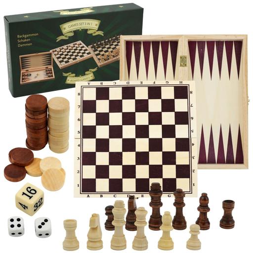 Buy & Sell Central London Barbican - Central London - Photos for Chess Set 3 in 1 Wooden Board Game