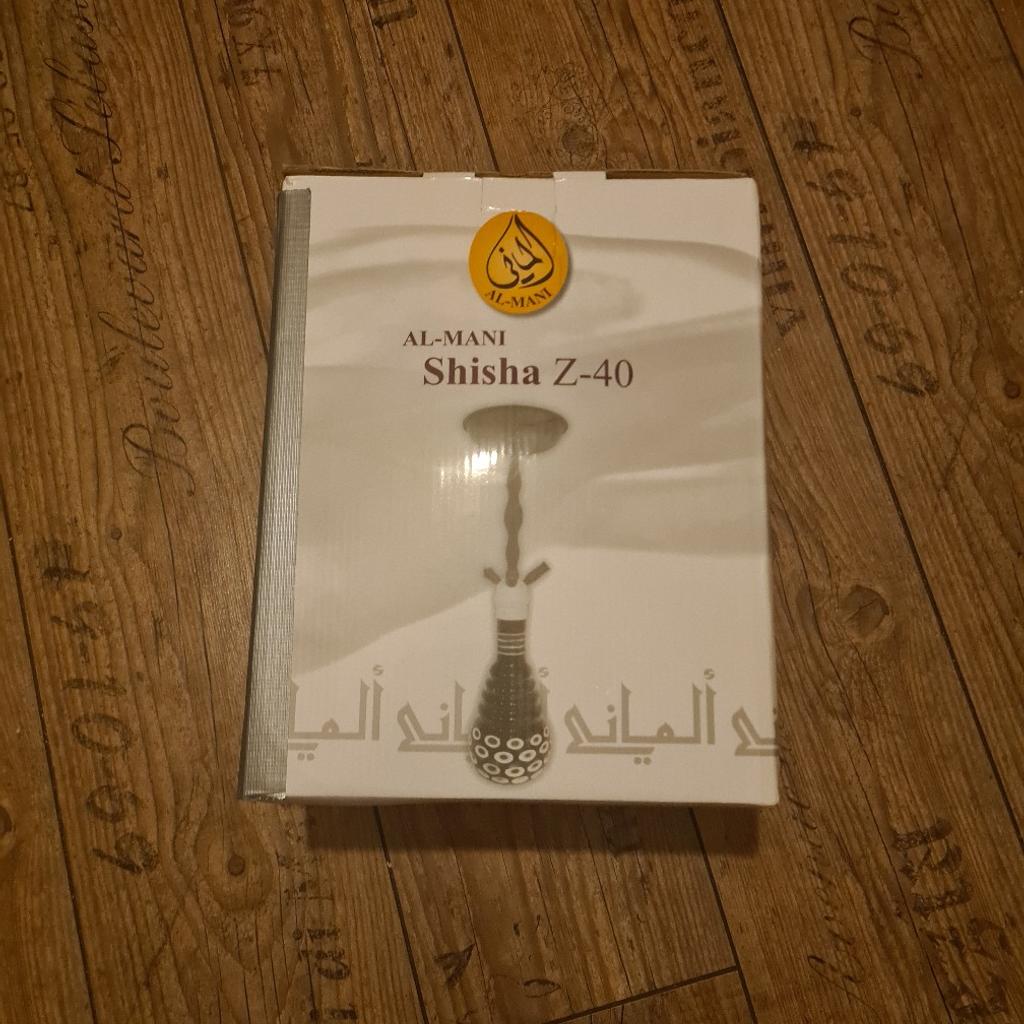 Verkaufe hier eine Al-mani shisha Z-40 noch eingepackt und unbenutzt.