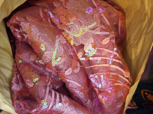Buy & Sell Peckham South East London - Photos for Sequined Lace Material