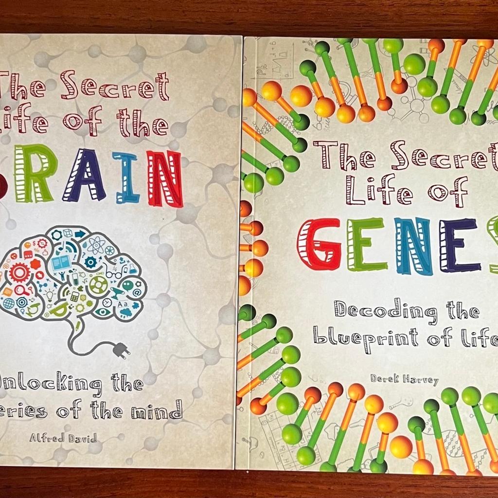 Selling brand new books, unread and unused.

The Secret Life of the Brain
The Secret Life of Gene.

From a smoke and pet free home.