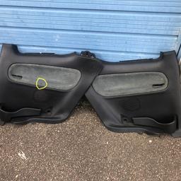 Genuine pair of Peugeot 206 gti half suede alacantara interior rear door cards only
Drivers door card has a scuff i have added a photo i have been told it can be smart repaired cheaply
Both Door cards need a clean
Collection from Swanley kent
BR8

Cash on collection only