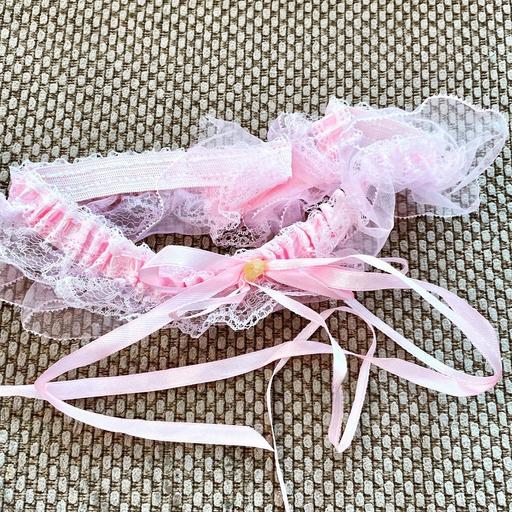 Buy & Sell Dorset Bournemouth, Christchurch and Poole - Photos for Pink White Lace Ruffle Garter New