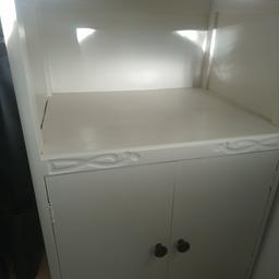 Small Shabby chic cupboard painted in French Cream.
Collection only.