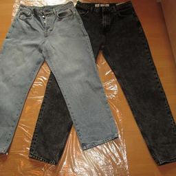 Damen Jeans "H&M" Gr.38 ----------------------------------------12€
    blau
    97% Baumwolle, 3% andere Fasern
    Bundweite ca.35cm,
    Beinlänge außen ca.90cm,
wenig getragen Zustand sehr gut

Damen Jeans Hose "Bershka" Gr.38 ------------------------------12€
    schwarz
    100% Baumwolle
    Bundweite ca.35cm,
    Beinlänge außen ca.100cm,
    Kann krempeln
wenig getragen, Zustand sehr gut

Versand möglich 4€
Privatverkauf - keine Garantie - keine Gewährleistung - keine Rücknahme