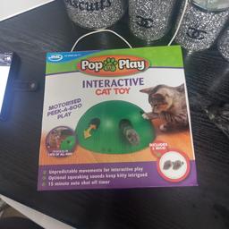 brand new cat interactive toy comes with 2 mice my cat did not like it