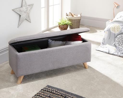 Buy & Sell Greater Manchester Bolton - Photos for New boxed storage ottoman grey