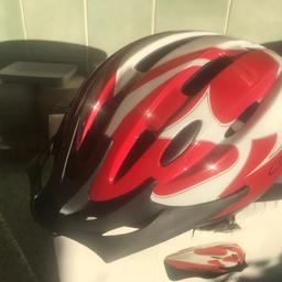 I have a brand new in the box female cycling helmet in red / white / black colours complete with owner’s manual.
This helmet is for pedal cyclists, skateboarders or roller skaters
Size is L 58-62 cm with adjustable straps to protect you while you are cycling

This item is for
CASH ON COLLECTION ONLY
from Ilford area for only £13 on best offer
Thanks for looking into my items
REDUCED FOR QUICK SALE £5