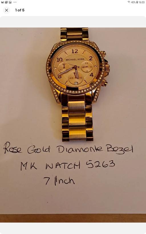 Buy & Sell Merseyside Wirral - Photos for Ladies M Kors Watch Set with Diamonte Bezel 5