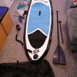 Go Venture stand up paddle board SUP comes in good condition with carry bag, emergency repair kit, paddle, and fin. Good working order all ready to go on the water. (just need a pump) get summer ready.
Collection only from Castleford
Selling for £80 no offers 