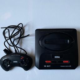 The Sega Genesis, also known as the Mega Drive was released in 1988. Comes complete with power supply and original controller.