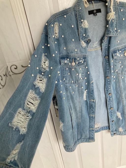 Buy & Sell Merseyside Saint Helens - Photos for Misguided Embellished denim longline jacket