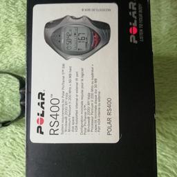 Polar RS400 watch
Chest Strap
Usb adapter
Everything in the pictures included