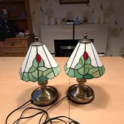 Beautiful pair of Tiffany Touch Lamps
hardly used
would be ideal for the lounge or used as a bedside lamps
takes max 60w BC Golf Ball Bulbs ( not included )
🌟open to reasonable offers