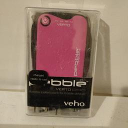 veho pebble portable 3700mah battery charger new item package bit tatty