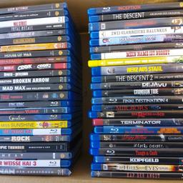 Biete hier eine kleine Auswahl aus meinen Blu-Ray Filmen zum Verkauf an.

Einige Blurays sind noch original verpackt, der Rest ist in neuwertigem Zustand!

Entweder einzeln oder komplett möglich.

Preise ab 3,-€/Film 

Abholung vor Ort oder Versand!

Bei Fragen einfach melden.