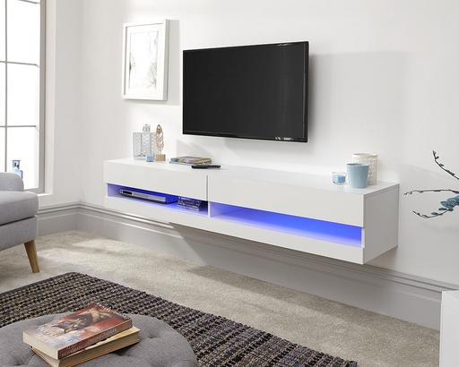 Buy & Sell Bolton Bolton - Photos for New boxed white led gloss floating tv unit