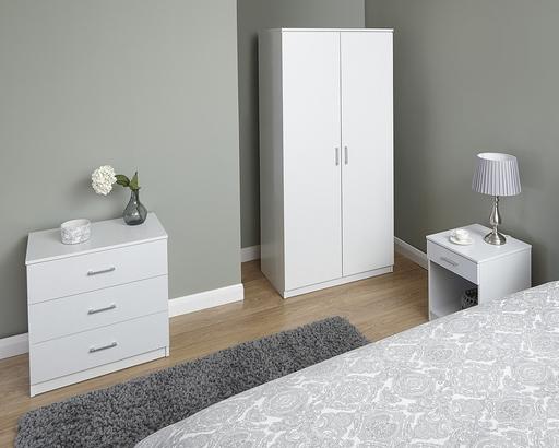 Buy & Sell Bolton Bolton - Photos for New boxed white 3 piece bedroom set. SALE