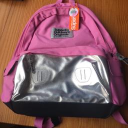 Brand new Superdry pink backpack. Tags still on. Collection WF6.