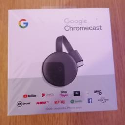 Google chromecast like brand new only opened box. Has plug, instructions everything like new. Still has receipt in box bought last year for £30.
Collection only from Castleford
****£10****